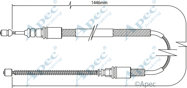 Cable Pull, parking brake (CAB1074)