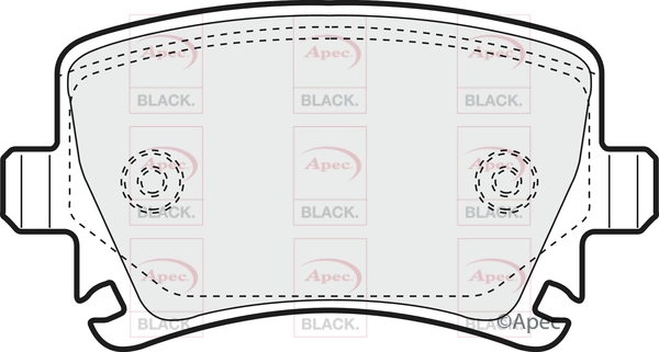 Brake Pad Set, disc brake (PAD1324B)