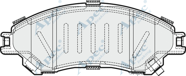 Brake Pad Set, disc brake (PAD2026)