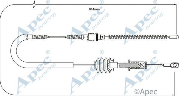 Cable Pull, parking brake (CAB1261)