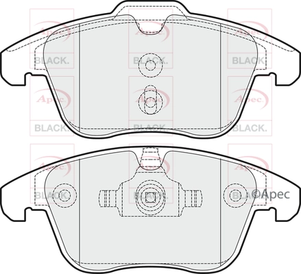 Brake Pad Set, disc brake (PAD1503B)