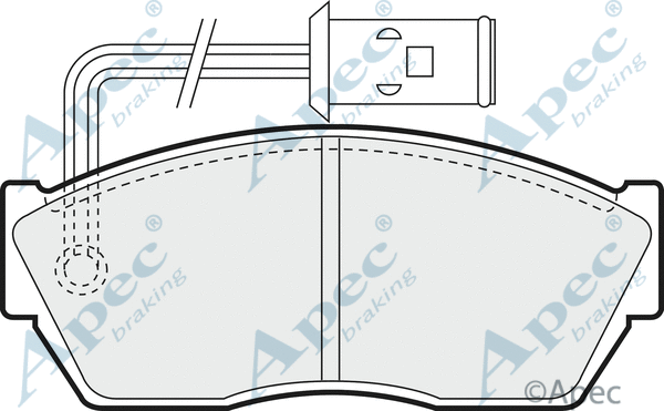 Brake Pad Set, disc brake (PAD400)