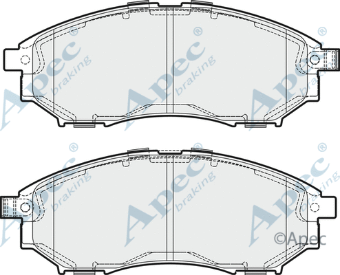 Brake Pad Set, disc brake (PAD1662)