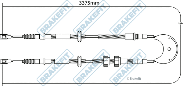 Cable Pull, parking brake (BBC3166)
