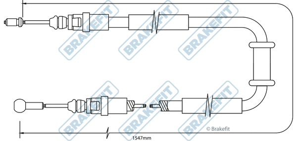 Cable Pull, parking brake (BBC3477)