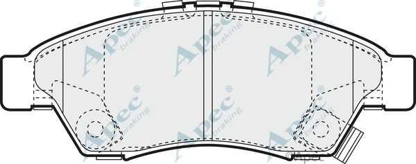 Brake Pad Set, disc brake (PAD1255)