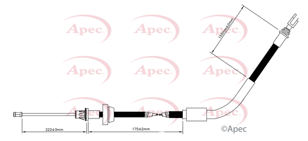 Cable Pull, parking brake (CAB1680)