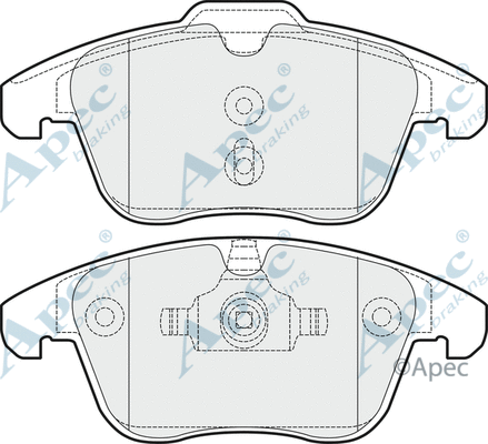 Brake Pad Set, disc brake (PAD1503)