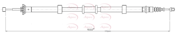 Cable Pull, parking brake (CAB1760)