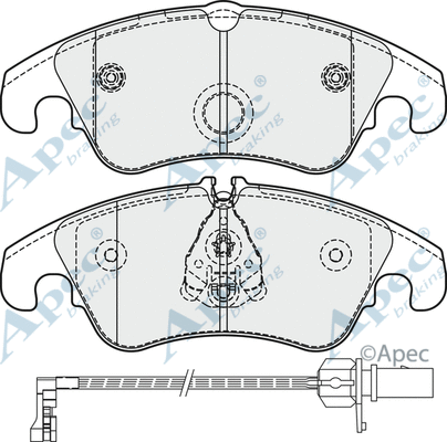 Brake Pad Set, disc brake (PAD1862B)