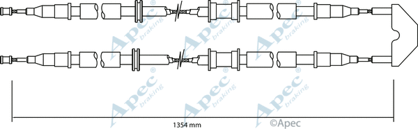 Cable Pull, parking brake (CAB1498)
