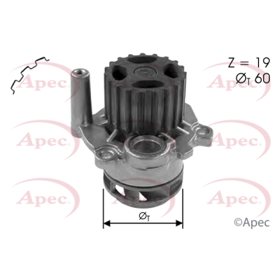 Water Pump, engine cooling (AWP1031)