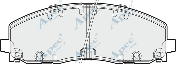 Brake Pad Set, disc brake (PAD1880)