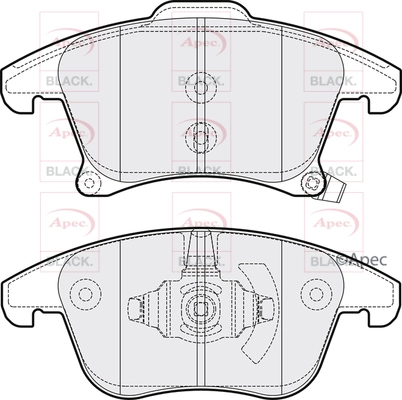 Brake Pad Set, disc brake (PAD2070B)