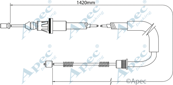 Cable Pull, parking brake (CAB1377)
