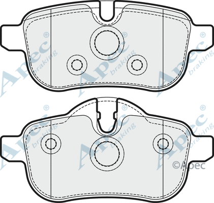 Brake Pad Set, disc brake (PAD1740)