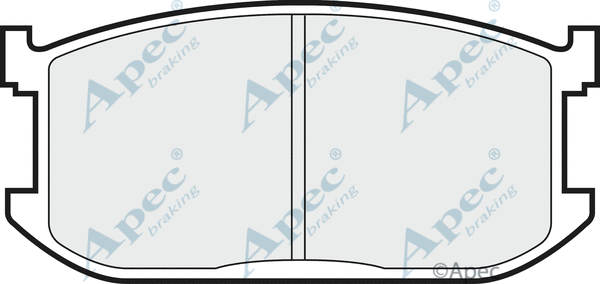Brake Pad Set, disc brake (PAD389)