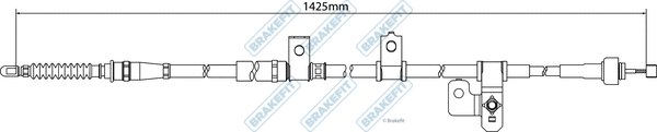 Cable Pull, parking brake (BBC3226)