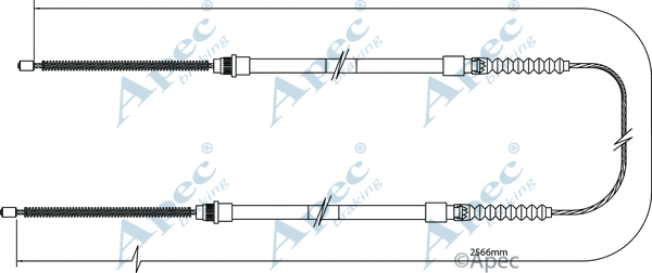 Cable Pull, parking brake (CAB1105)