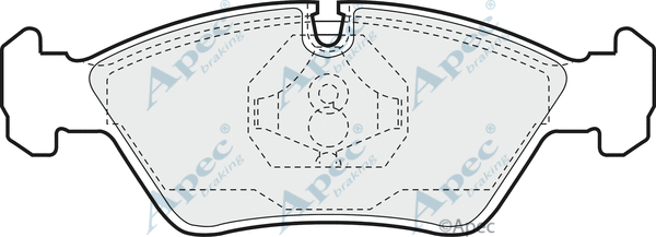 Brake Pad Set, disc brake (PAD376)