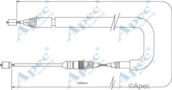 Cable Pull, parking brake (CAB1385)