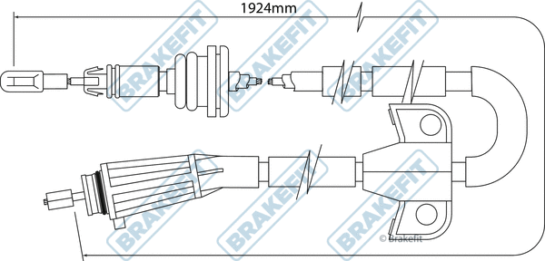 Cable Pull, parking brake (BBC3507)
