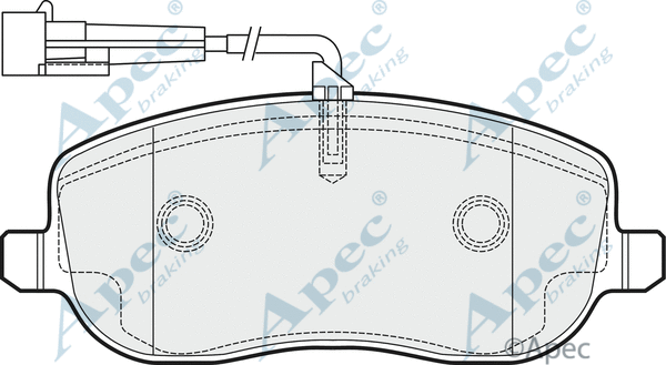 Brake Pad Set, disc brake (PAD1500)