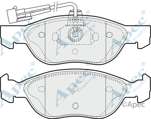 Brake Pad Set, disc brake (PAD938)