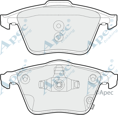 Brake Pad Set, disc brake (PAD1587)