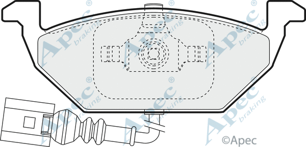 Brake Pad Set, disc brake (PAD1162)