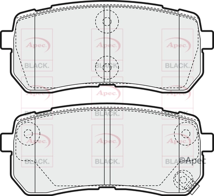 Brake Pad Set, disc brake (PAD1581B)