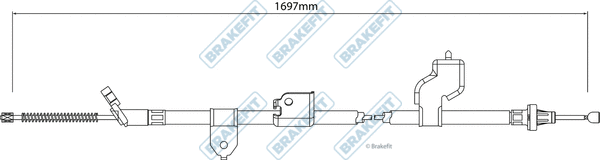 Cable Pull, parking brake (BBC3323)