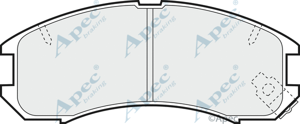 Brake Pad Set, disc brake (PAD640)