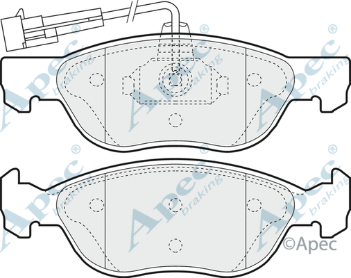 Brake Pad Set, disc brake (PAD1053)