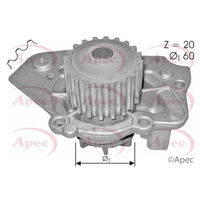 Water Pump, engine cooling (AWP1503)