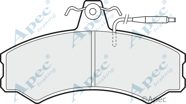 Brake Pad Set, disc brake (PAD384)