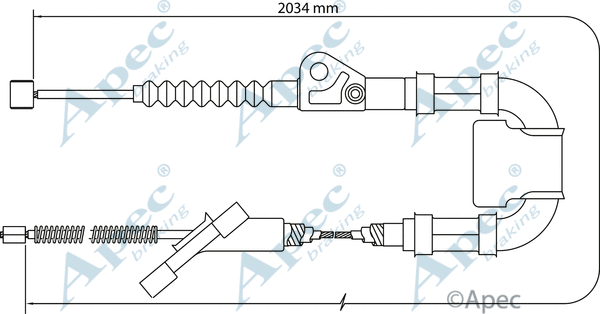 Cable Pull, parking brake (CAB1436)