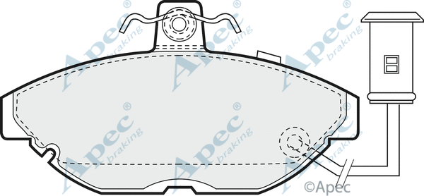 Brake Pad Set, disc brake (PAD377)