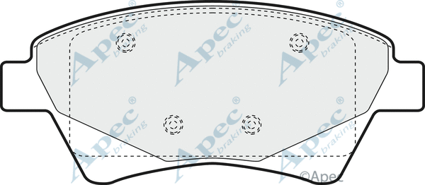 Brake Pad Set, disc brake (PAD1410)