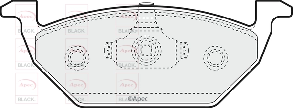Brake Pad Set, disc brake (PAD1062B)