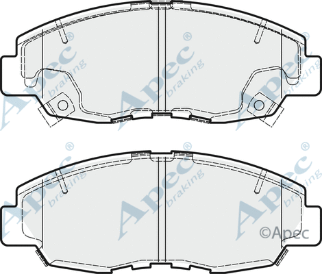 Brake Pad Set, disc brake (PAD1848)