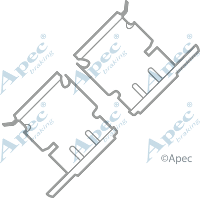 Accessory Kit, disc brake pad (KIT1008)