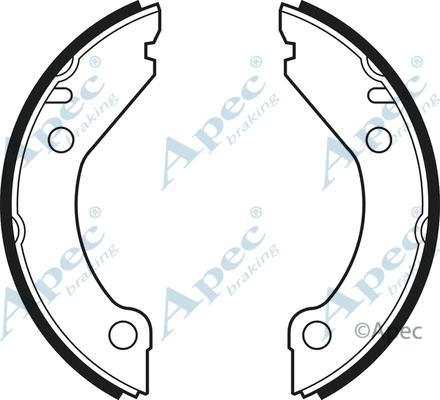 Brake Shoe Set, parking brake (SHU374)