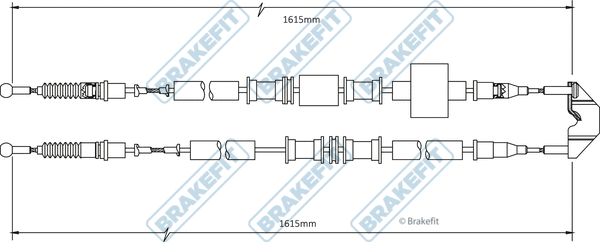Cable Pull, parking brake (BBC3474)