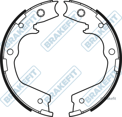 Brake Shoe Set, parking brake (BSH1129)