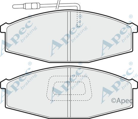 Brake Pad Set, disc brake (PAD809)