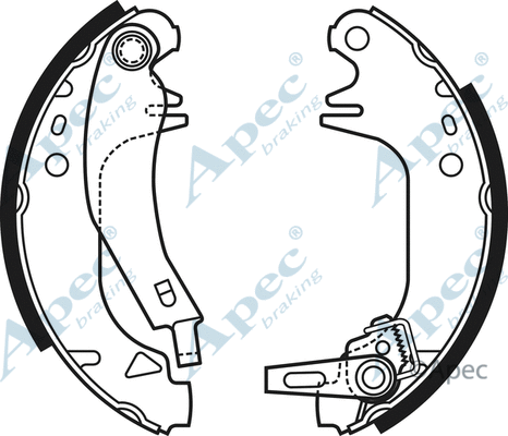 Brake Shoe Set (SHU671)