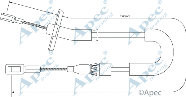 Cable Pull, parking brake (CAB1288)