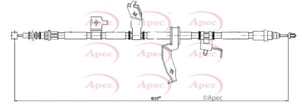 Cable Pull, parking brake (CAB1635)