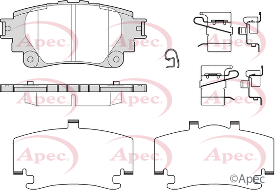 Brake Pad Set, disc brake (PAD2464)